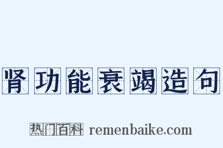 肾功能衰竭造句是什么意思的图片